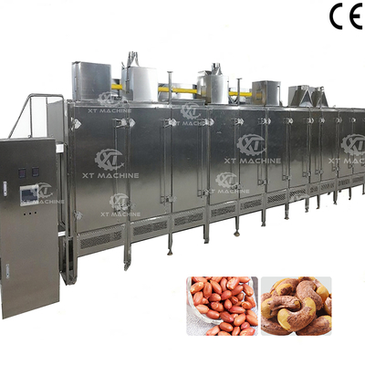 Food Grade 304 Stainless Steel Continuous Belt Nut Roaster 2000kg/h