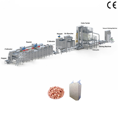 Stainless Steel Peanut Blanching Machine 500-1000kg/h 220V/380V