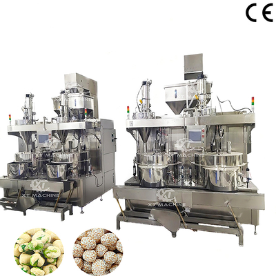 Good price Double Station Peanut Coating Machine for Snack Food Production online