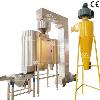 500kg/h Air Peanut Blanching Machine Stainless Steel Nut Peeling Machine