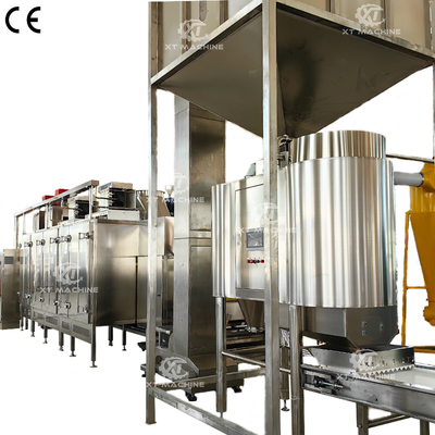 Blanched Peanut Production Line 1000kg/h-2000kg/h Roasted Peanut Peeling Machine 98% Breaking Rate