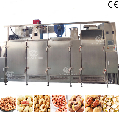 300kg/h Continuous Nuts Roasting Machine for Food Processing