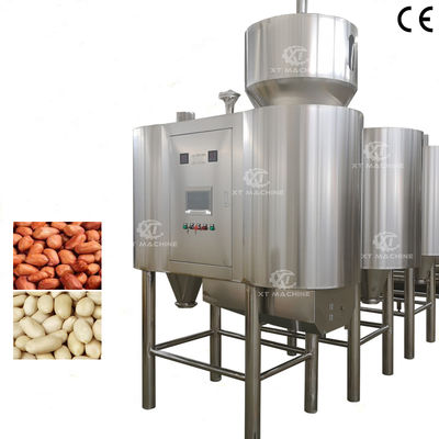 High Blanching Rate 500-2000kg/h Pneumatic Air Peanut Peeling Machine With Automatic Feeding and Discharging