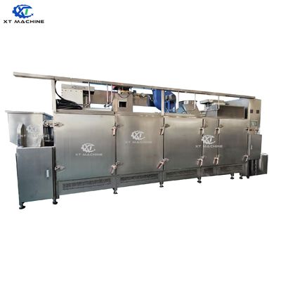 Food Grade Continuous Belt Peanut and Cashew Roaster with Cooling System Supports Customization