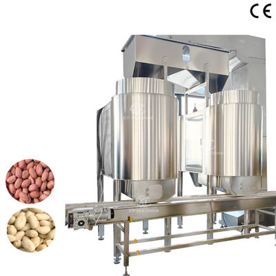 Good price Fully Automatic Peanut Red Skin Removing Machine Groundnut Peeling Machine with PLC Control System online