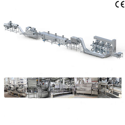 1000-2000kg/h Full Automated Nut Coating and Frying Equipment Fried Flour-coated Peanut Making Machine for Food Processing Plants