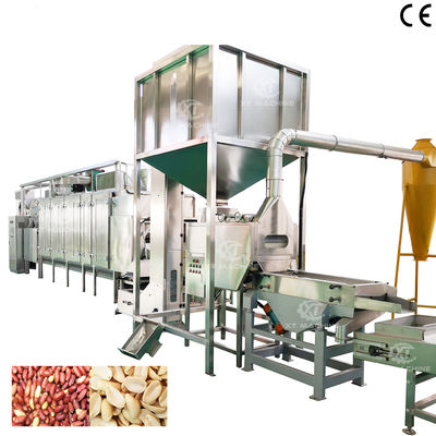 Full Automatic Peanut Roasting and Blanching Production Line for Nut Processing Plants