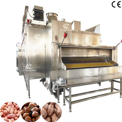 Belt Type Nuts Roaster Machine with Adjustable Conveyor Speed for 50-300℃ Continuous Roasting