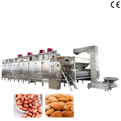 All Round Heat Insulated Energy Saving Continuous Nuts Roasting Machine With Powerful Cooling Function