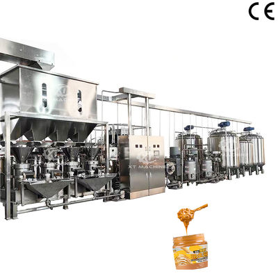 PLC Controlled 304 Stainless Steel Peanut Butter Making Machine with 200-300 Meshes Fineness and 220V/380V Voltage