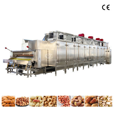 1000kg/h Multifunctional Food Grade Peanut Roasting Machine Fully Automatic Belt Type Nut Roaster