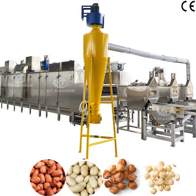 Customizable High Capacity Peanut Roasting And Blanching Production Line with SUS304 Material