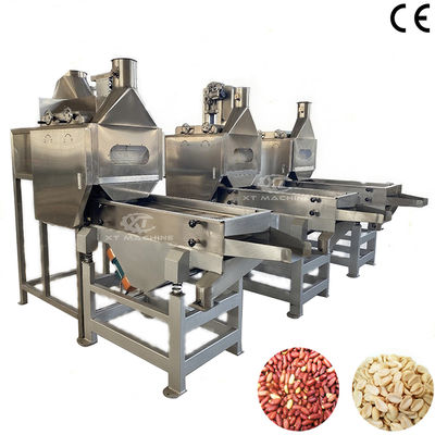 Good price PLC Controlled Split Peanuts Blanching Machine with 800-1000kg/h Capacity for Nuts Chopping/peanut butter processing line online