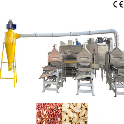 High Quality 500-1000kg/h SUS304 Peanut Cutting and Blanching Machine for Nut Processing Equipment