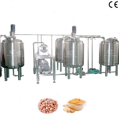 SS304 Peanut Butter Blending Tank with Heating and Insulation for Customized Capacity Mixing and Degassing