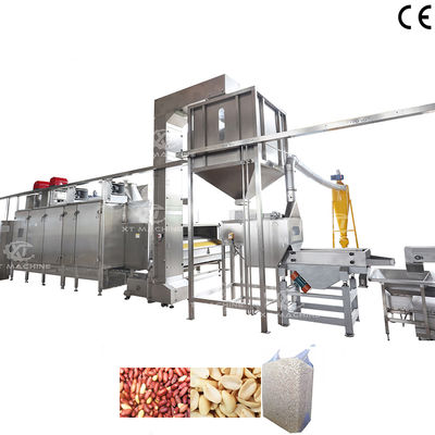 Split Peanut Blanching Machine Blanched Peanut Production Line With 100% Breaking Rate And 800-1000kg/h Capacity