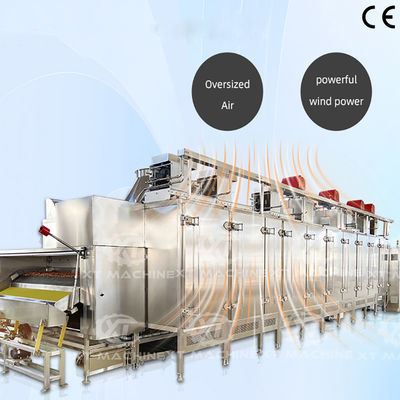 Good price Commercial Peanut/Cashew Nut/Hazelnut Roasting Machine with Adjustable Conveyor Speed and PLC Control Panel online