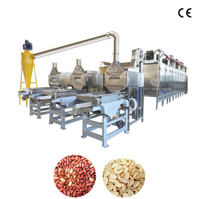 Customizable High Accuracy Peanut Blanching and Splitting Machine with 800-1000 kg/h