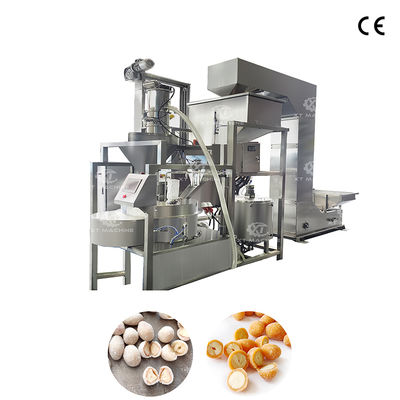 Good price Fully Automatic Nut Coating Equipment Covered Peanut Making Machine with PLC Control For Nuts Coating online