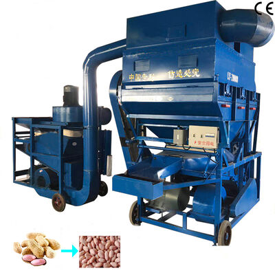 Máquina descascaradora automática de cacahuete con capacidad 2000kg/h-5000kg/h, equipo descascarillador de cacahuetes