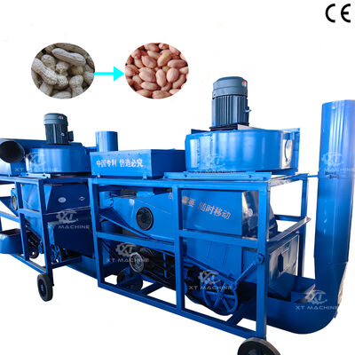Good price Factory Supply 800-5000kg/h Fully Automatic Small Peanut Shelling Machine Groundnut Husk Removing Machine online