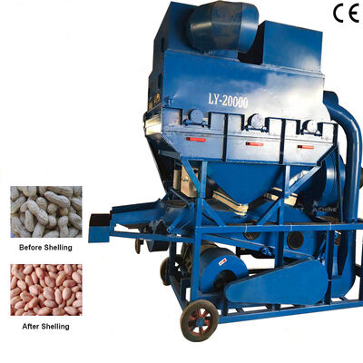 High Efficiency High Shell Rate 2000kg/h Carbon Steel Groundnut Shelling Machine Peanut Shelling Equipment for Industrial Use