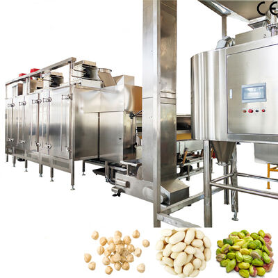 1000-1200kg/h Stainless Steel 304 Blanched Peanut Production Line Peanut Red Skin Removal Machine Suitable for Food Processing Plants