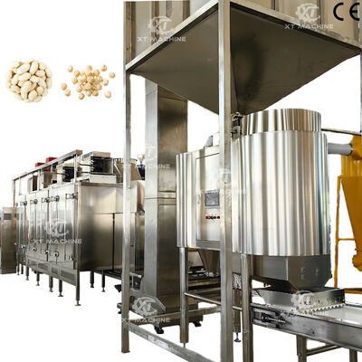 Good price Blanched Peanut Production Line 1000kg/h-2000kg/h Roasted Peanut Peeling Machine 98% Breaking Rate online