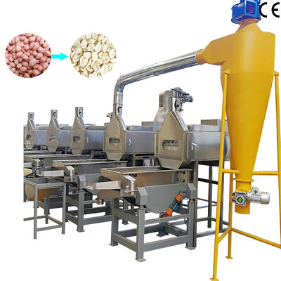 Good price 500-1000kg/h Peanut Cutting and Blanching Machine Split Nut Blanching Machine With CE Certification online