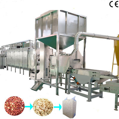 Good price Full Automatic Peanut Roasting and Blanching Production Line for Nut Processing Plants online