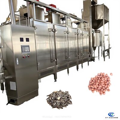 Good price Food Grade High Capacity Continuous Belt Roaster Machine for peanut/almond/cashew/seeds/hazelnut online