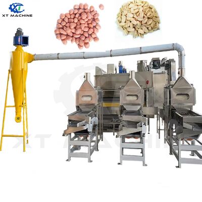 Good price Fully Auto Split Peanut Blancher Machine SUS304 for Blanching & Splitting Peanuts online