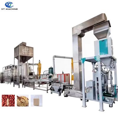 Good price 500、1000kg/h Customizable Peanut/Hazelnut/Pistachio Processing Line with Air Blanching Machine for Efficient Roasting and Peeling online