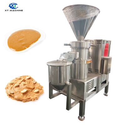 High-Efficiency 130-500kg/h Sesame Paste/Cashew Jam Colloid Mill Peanut Butter Grinding Machine with Compact Design