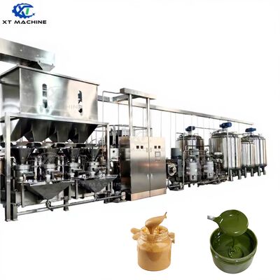 Good price Fully Automatic SUS 304 Stainless Steel Peanut Butter Production Line for Multi-Formula Processing online