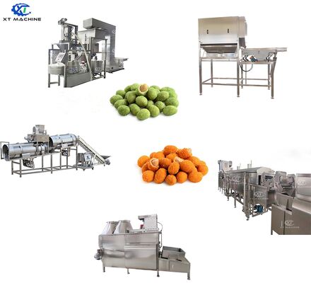 Good price Industrial SUS304 Stainless Steel Automatic Coating Frying Processing Line with 500-1000kg/h Capacity and Intelligent Temperature Control for Peanuts and Cashews online
