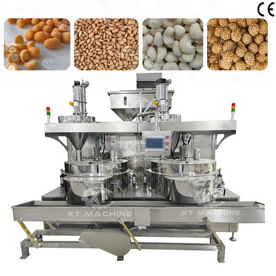 Good price 600-800kg/h PLC Control Peanut Cashew Nuts Automatic Coating Machine for Uniform Coating of Nut Snacks Food online