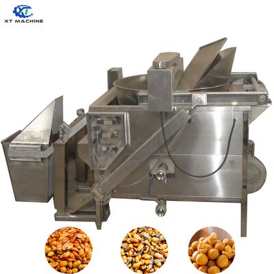 Energy Saving 30-40% Automatic Temperature Control SUS304 Stainless Steel Peanut Frying Machine Batch Fryer