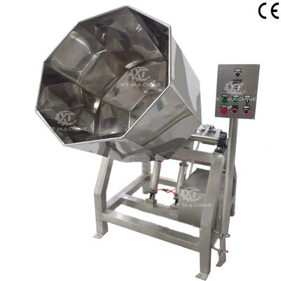 SS304 Stainless Steel Octagonal Snack Seasoning Machine with 500kg/h Capacity Food Flavoring Machine for Automatic Mixing