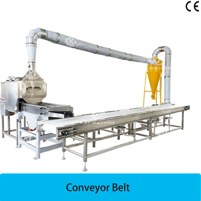 Mobile Industrial Conveyor Belt SUS304 Food Assembly Conveyor for Nuts Processing With Customizable Capacity