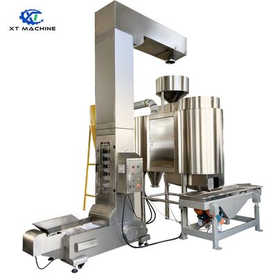 Good price 304SUS Z-Type Bucket Elevator with Electromagnetic Feeder and 0.75kw Power for Nut Handling online