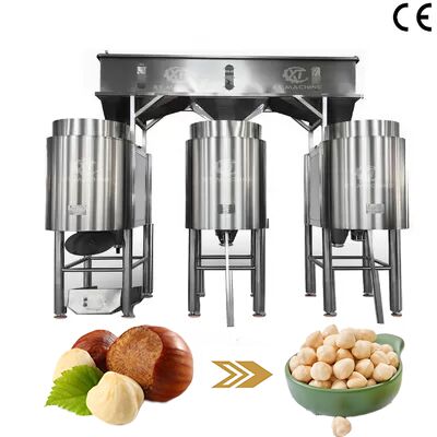 Good price Industrial SUS304 Peanut Blanching Machine with 500-600kg/h Capacity and 98% Blanching Rate for Hazelnut Peeling online