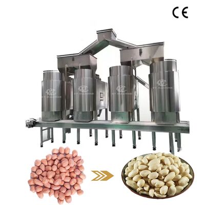 Good price Large Capacity 1000-1200kg/h 304SUS Peanut Blanching Machine with 98% Blanching Rate for Food Processing online