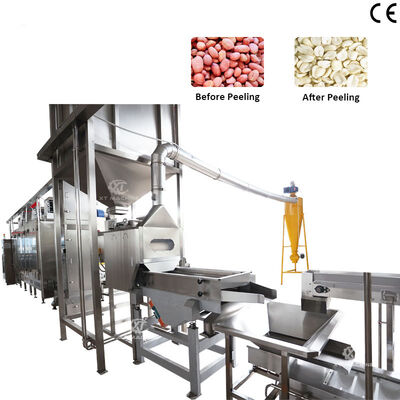 Good price Split Peanut Kernel Blanching Machine High Accuracy Peanut Roasting and Blanching Production Line online