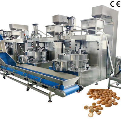 500kg/h-600kg/h Automatic Covered Peanut Making Machine Stainless Steel Food Grade Nut Coating Equipment