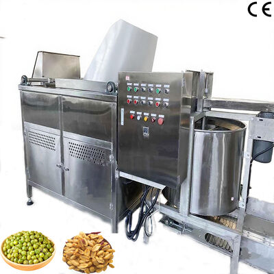Automatic Temperature Control Food Frying Machine-Peanut Batch Fryer with Automatic Discharging