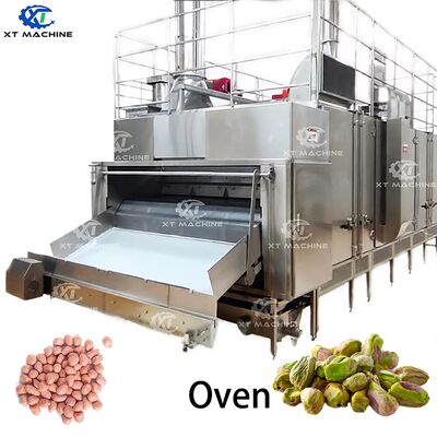 Good price SUS304 Stainless Steel PLC Control Continuous Nut Roaster with 3000kg/h Capacity for Peanut/Almond/Cashew/Seeds/Hazelnut/Pistachio online