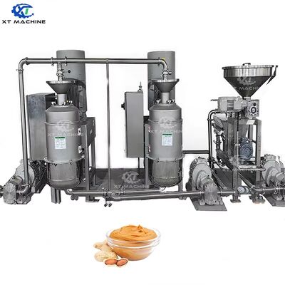 SUS304 Stainless Steel Peanut Butter Grinding Machine with 200-300 Meshes Fineness and 1000-1500Kg/h Capacity