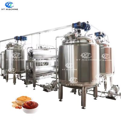 Energy Saving 304 Stainless Steel Peanut Butter Cooling Blending Tank with 3-Layer Insulation and 200-2000L Capacity