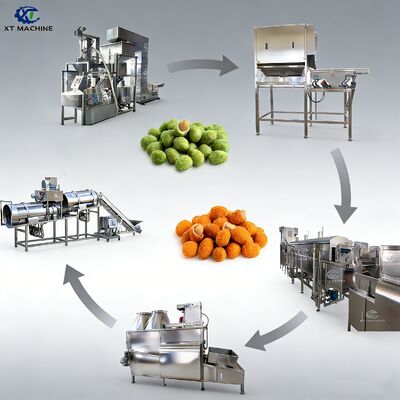 SUS304 Peanut Frying Machine with Intelligent Temperature Control and 500-1000kg/h Capacity for Peanut Processing Line